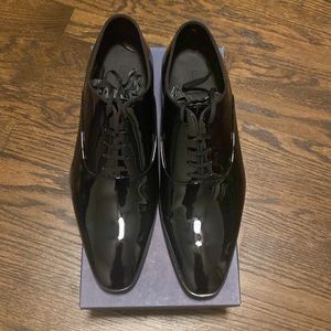 SuitSupply Black Tuxedo Oxford Shoes (NEVER WORN) Wedding